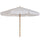 Ombrellone da Giardino con Doppio Tettuccio Ø325x250 cm in Legno di Bambù e Poliestere Crema