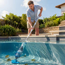 Aspirapolvere per Piscina 90x24x13,5 cm Senza Fili con Spazzola e Filtri in ABS e Alluminio Blu      