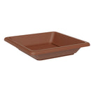 Sottovaso Quadrato per Vaso Tera Nazca Ash 45x45 cm in Plastica Riciclata Argilla 