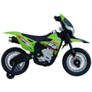 Moto Cross Elettrica per Bambini 6V ForceZ Verde 
