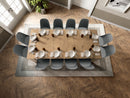 Consolle Allungabile Segmenta 110x42,5/246,5x78 cm in MDF Laccato Rovere Naturale