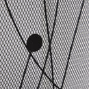 Parascintille con Antine 125x80 cm per Camino a Legna in Metallo  Nero