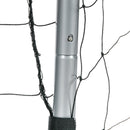 Porta da Calcio con Viti e Picchetti inclusi 180x120x60 cm in PE e Metallo Grigio