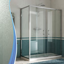 Box Doccia Angolare 2 Ante Scorrevoli In Cristallo Opaco 6mm H185 Fosterberg Kolding Duo Varie Misure