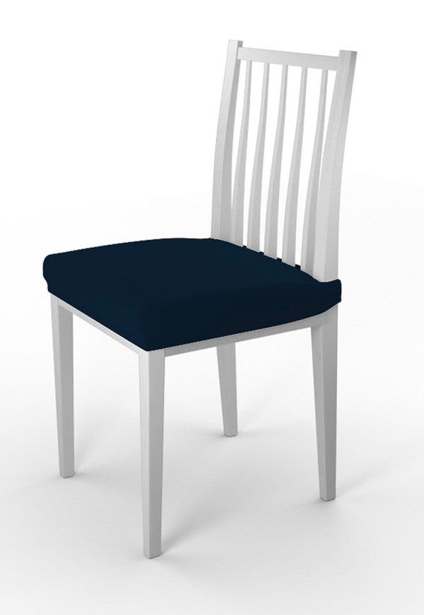 Set 2 Coprisedie Elasticizzati in Poliestere Blu Scuro online