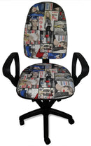 Sedia Poltrona Operativa da Ufficio in Tessuto Renier Fashion