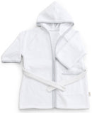Accappatoio per Neonati 6-18 Mesi 50x30x2 cm in Spugna di Cotone  Bianco