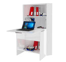 Scrivania Angolare 70x35x140 cm Dalia Bianco Lucido