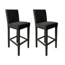 Set 2 Sgabelli 93x40x40 cm Edi Trinity 15 vellutino grigio