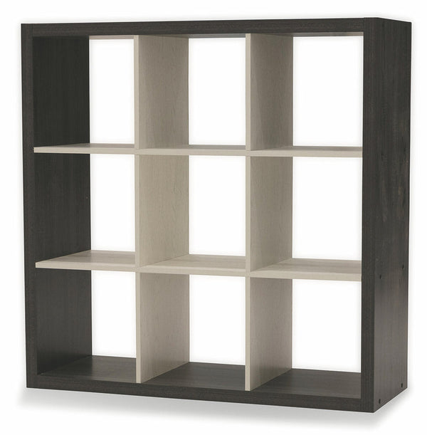 Libreria 9 Ripiani 113x113x39 cm in MDF Soriani Marrone e Bianca acquista