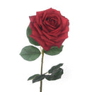 Set 3 Rose Artificiali Aperta Altezza 79 cm Rosso