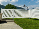 Recinzione da Giardino 180xH90 cm Selenia in Legno Laccato Bianco