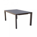 Tavolo Allungabile Houston 225/300x100x75 h cm in Alluminio Taupe