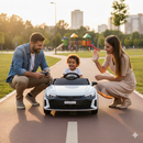 Macchina Elettrica per Bambini 12V Licenza Ufficiale Audi RS E-Tron GT con Telecomando Bianco