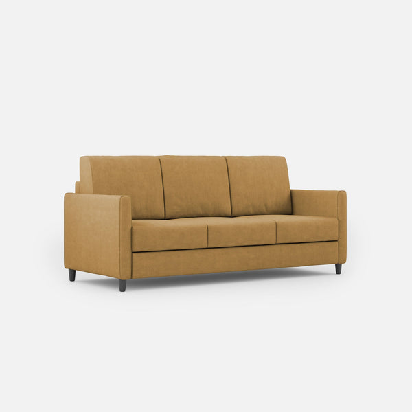 sconto Divano 3 Posti 198x85x85 cm Karay in Tessuto Ocra