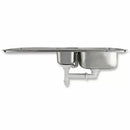 Lavello Cucina 1 Vasca e Mezza 105x50 cm in Acciaio Inox con Rubinetto Rainbow