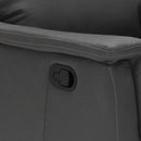 Poltrona Relax Reclinabile Manuale 80x94x102 cm in Similpelle Grigio