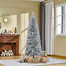 Albero di Natale Artificiale 180 cm 618 Rami Argento