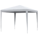 Gazebo da Giardino  per Esterno e Interno 2,7x2,7m Telaio in Acciaio Bianco