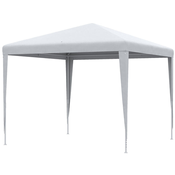 Gazebo da Giardino per Esterno e Interno 2,7x2,7m Telaio in Acciaio Bianco sconto