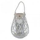 Lanterna Julie   in Vimini Bianco
