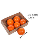 Set 2 Arancio Artificiali Tarocco 6 Pezzi Larghezza 8,4 cm 