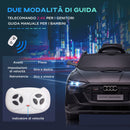 Macchina Elettrica per Bambini 12V con Licenza Audi E-Tron Sportback Nera
