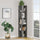 Libreria angolare 31,4x31,4x158,9 cm Piano cemento 5 ripiani