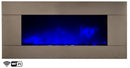 Camino Elettrico da Parete Wifi Effetto Fiamma 2000W CheminArte Pure Inox XXL
