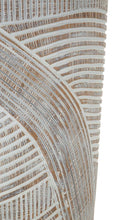 Vaso Resina Woody Ø19x55 cm in Resina Bianco effetto lavato      