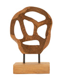 Scultura Lubang 18x10x27 cm in Teak Riciclato         