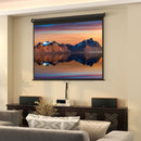 Telo Proiettore 100"" Regolabile con Montaggio a Soffitto e Parete Formato 4:3 203x7,5x152 cm Bianco e Nero