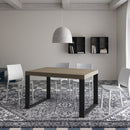 Tavolo Allungabile 120/380x90 cm Tecno Tortora Gambe Antracite      