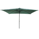 Ombrellone da Giardino Cuba 3x2 m Copertura in Poliestere Struttura in Acciaio Verde      