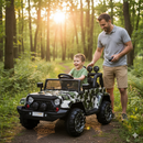 Macchina Elettrica per Bambini Fuoristrada Adventure 12V con Telecomando Mimetico