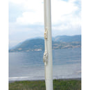 Ombrellone da Giardino 3x3 m Palo Ø48 mm in Alluminio Vorghini ConTract Bianco e Ecrù