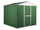 Casetta Box da Giardino in Lamiera di Acciaio Porta Utensili 275x175x215 cm Enaudi Verde