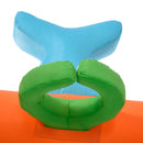 Castello Giostra Gonfiabile 420x370x230 cm con Scivolo Piscina e Pompa Multicolor