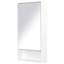 Specchio Armadietto da Bagno Pensile Bianco 50x90x12 cm 
