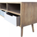 Mobile TV Tiburg 120x35,5x29,5 h cm in MDF Multicolor
