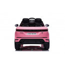 Macchina Elettrica per Bambini Licenza Land Rover Evoque 12V con Telecomando Rosa