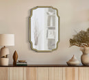 Specchio da Muro Istanbul Oro 60x1x90 cm in MDF e Vetro e Specchio Oro      