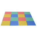Tappeto Puzzle in EVA per Bambini Antiscivolo 16 Pezzi Multicolori 63.5x63.5x2 cm 