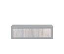 Mensola da Parete 1 Cassetto 45x13,4x20 cm in Fibra di Legno Lego Sasso e Rovere Grigio