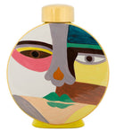 Vaso Piccassy Color Round 23x9x28 cm in Ceramica Multicolor      