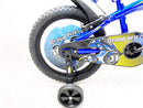 Bicicletta per Bambino 16" 2 Freni con Borraccia e Scudetto Frontale Blu