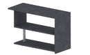 Scrivania con Gamba ad S Girevole 120/65x50x75 cm Volta Ardesia