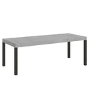 Tavolo Allungabile 200-304x90x77 cm Everyday Premium Cemento Gambe Antracite