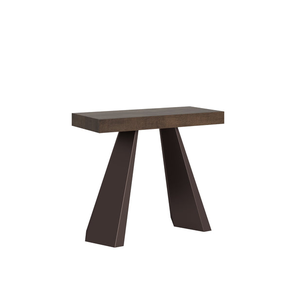 online Consolle Allungabile 90-300x40x77 cm in Nobilitato Marrone