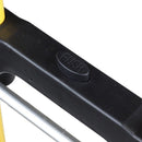 Carrello Saliscale Pieghevole Portapacchi Capacità 70 kg con 3 Ruote in Acciaio Giallo      
